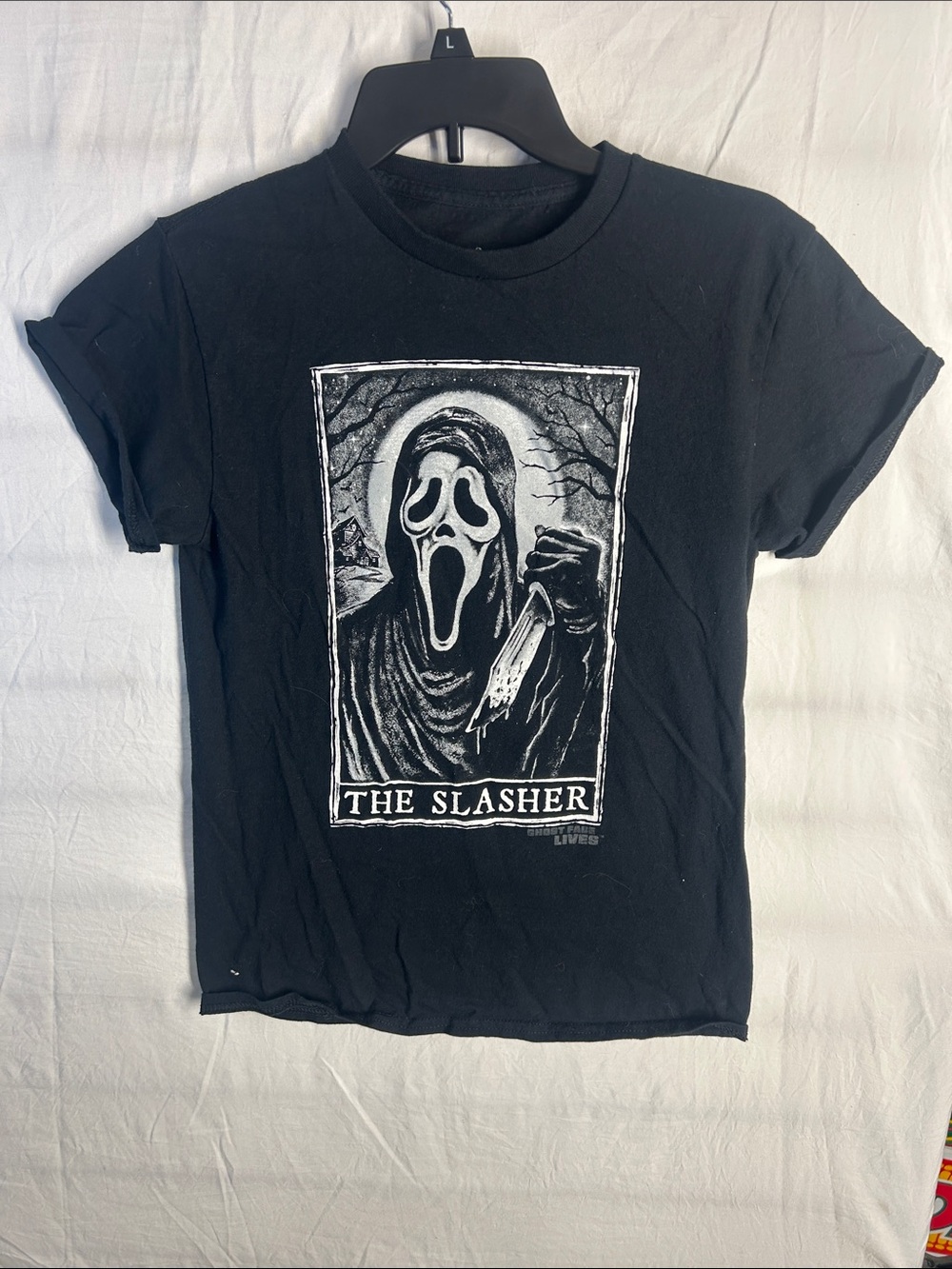Black 'The Slasher' Graphic Short-Sleeve Tee